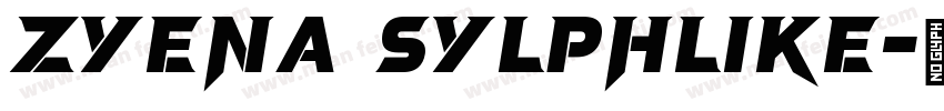 ZYENA Sylphlike字体转换